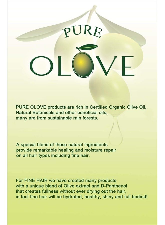 ELC Pure Olove Moisturizing Conditioner - (12 oz) Moisture Rich Natural Botanicals & Organic Oils Nourish, Repair, Strengthen, Rehydrate Dry Hair