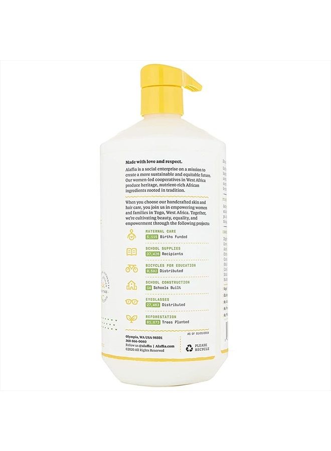 Everyday Coconut Conditioner, Normal to Dry Hair, Moisturizing Support of Scalp and Hair with Ginger, Coconut Oil, and Shea Butter, Fair Trade, Coconut Lime, 32 Fl Oz