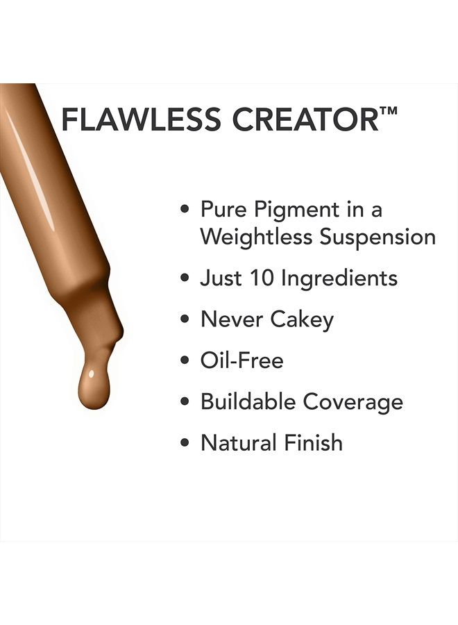 Flawless Creator Multi-Use Liquid Foundation Makeup, Full Coverage Foundation, 60N, 1 Fl oz