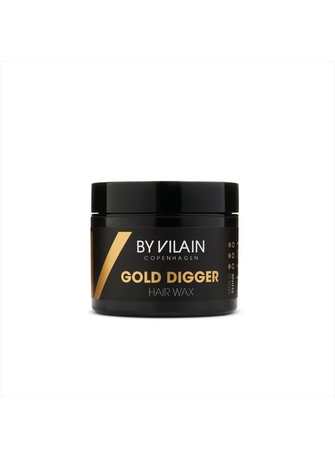 Gold Digger Hair Wax - Super Strong Hold Matte Finish Clean Cut Look Long Lasting Hair Pomade Easy to Style for Fullness & Texture Smoothing & Slick Hair Molding Wax Paste Gel for Men 65ml