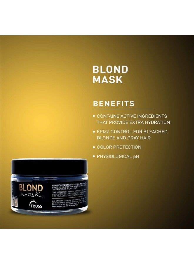 Blond Hair Mask - Hydrating Violet Purple Toner Hair Mask Neutralizes Orange And Yellow Tones On Blonde, Bleached, And Gray Hair