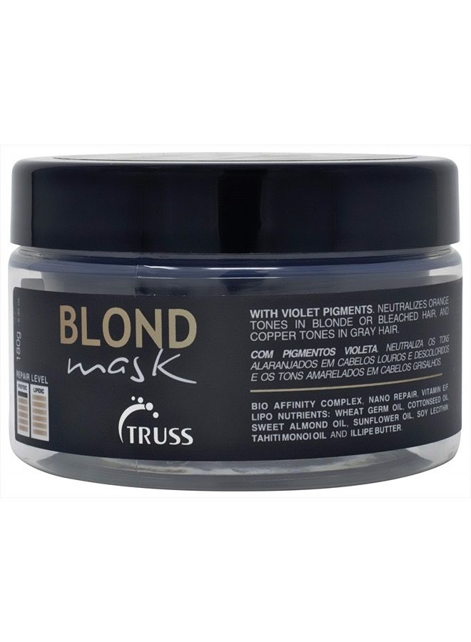 Blond Hair Mask - Hydrating Violet Purple Toner Hair Mask Neutralizes Orange And Yellow Tones On Blonde, Bleached, And Gray Hair