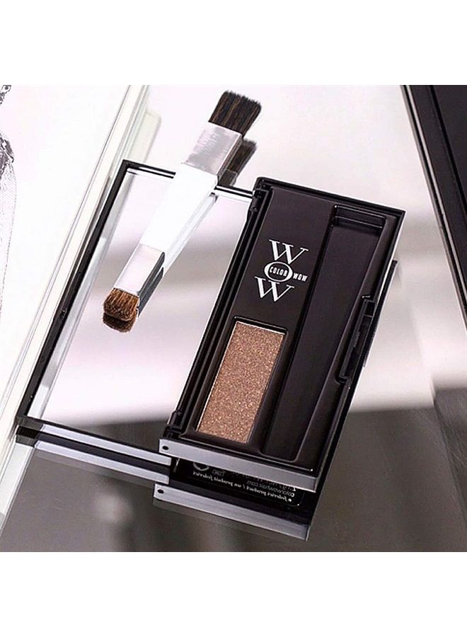 Color Wow Root Cover Up, Light Brown - Instantly cover greys + touch up highlights, create thicker looking hairlines, water resistant, sweat resistant - No mess multi award winning root touch up