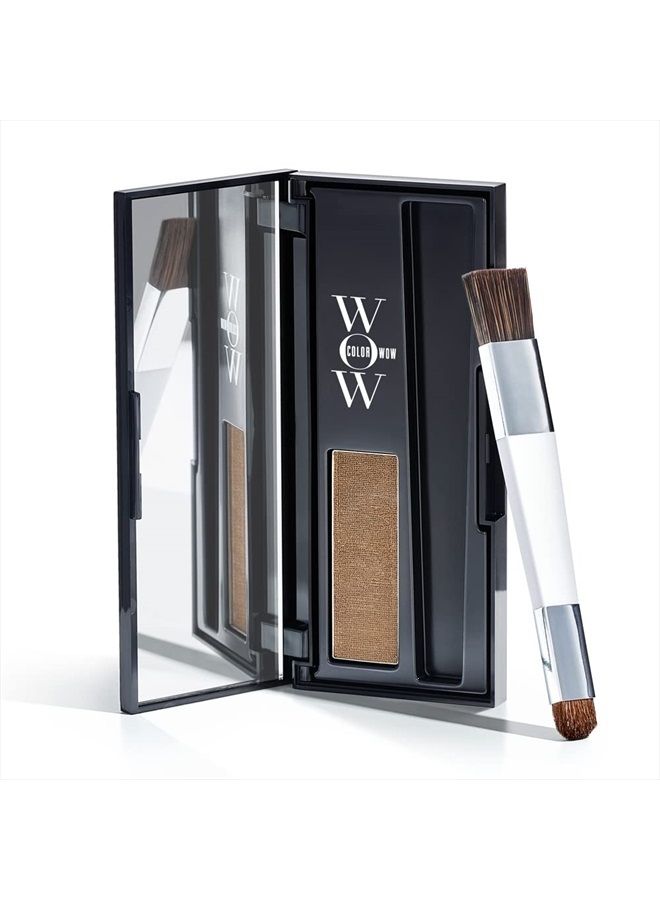 Color Wow Root Cover Up, Light Brown - Instantly cover greys + touch up highlights, create thicker looking hairlines, water resistant, sweat resistant - No mess multi award winning root touch up