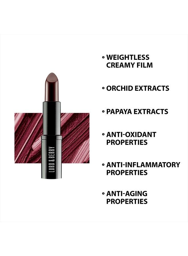 Lord & Berry VOGUE Lipstick with Matte Finish, Black Red