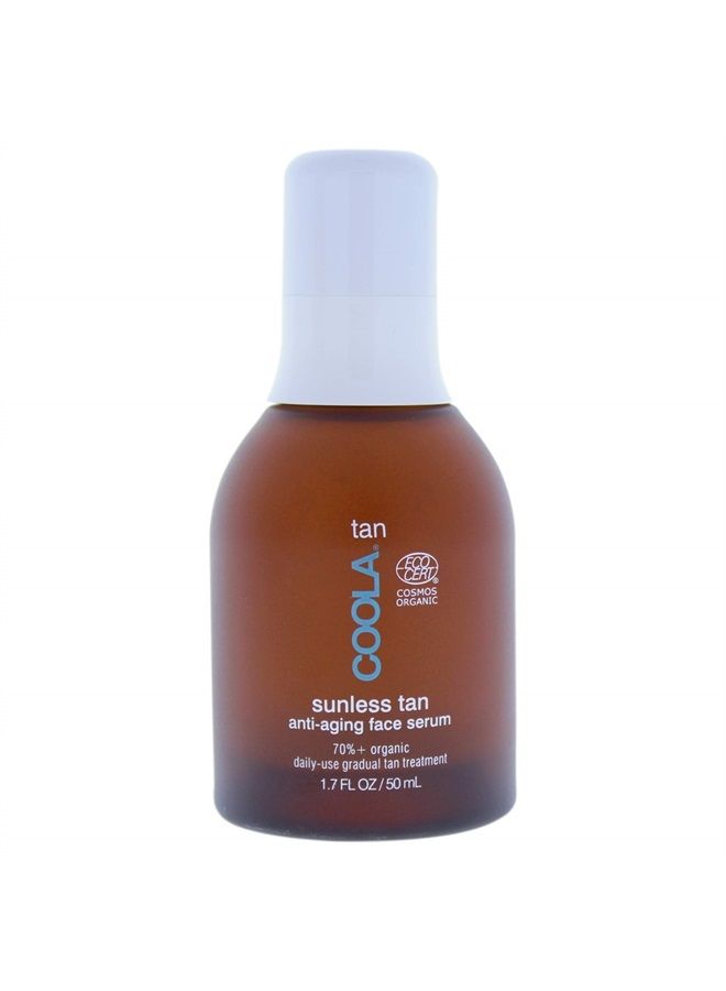 COOLA Organic Sunless Self Tanner Face Serum, Dermatologist Tested Anti-Aging Skin Care Infused with Hyaluronic Acid, Vegan and Non-GMO, Pia Colada, 1.7 Fl Oz