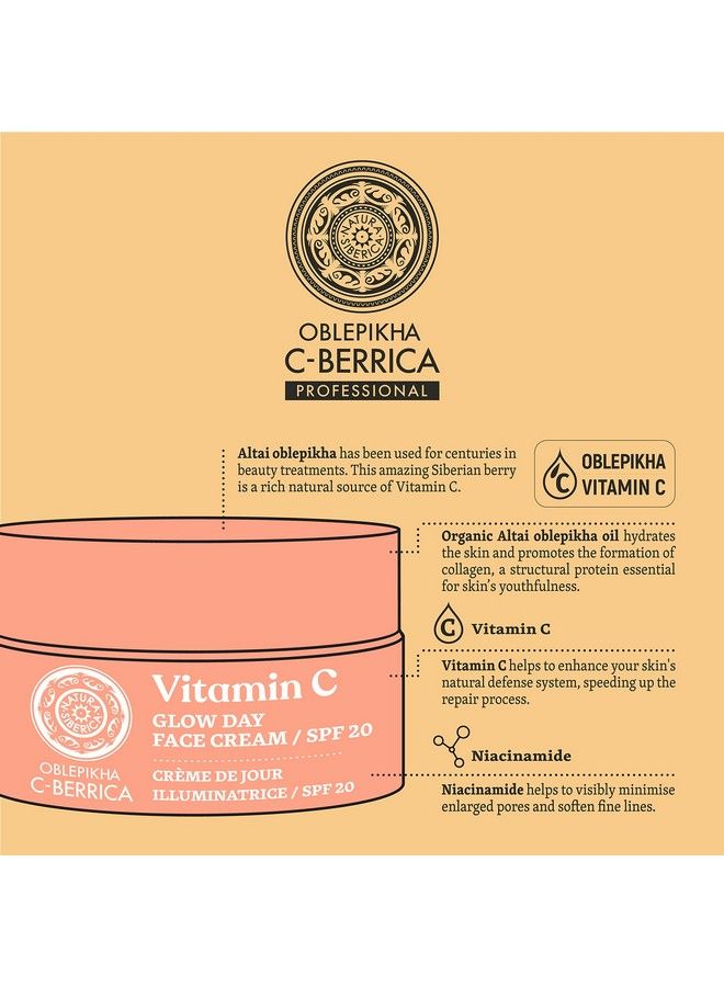 C Berrica Glow Day Face Cream Spf 20 50 Ml