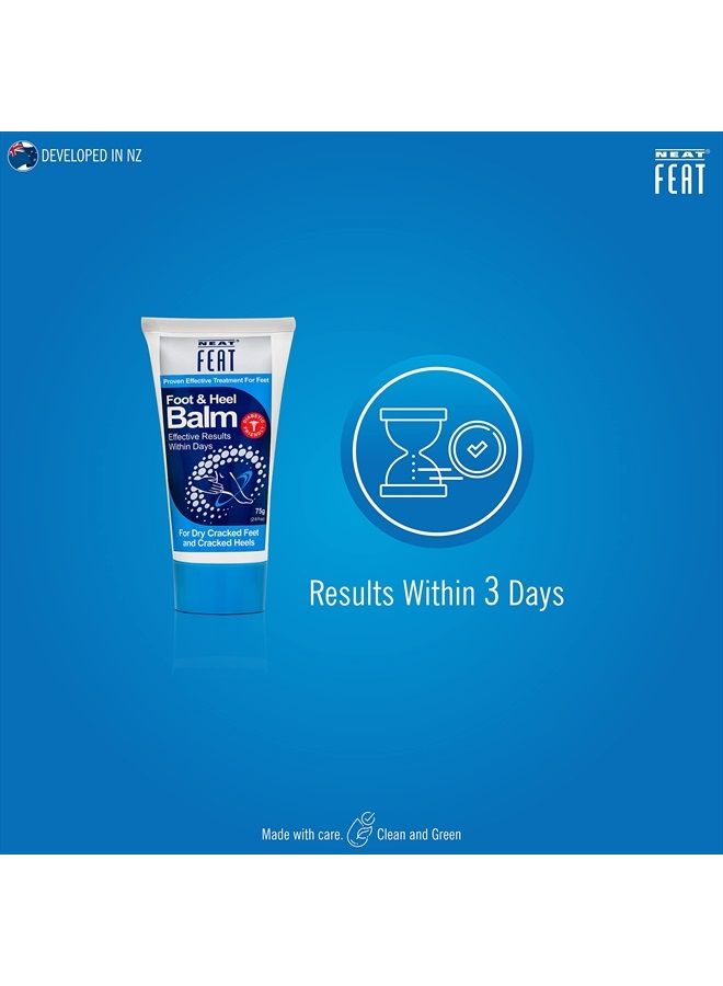 Foot and Heel Balm Twin Pack, Moisturizing Foot Cream, Dry & Cracked Skin on Heels and Feet, 5.2 Fl Oz, Pack of 2