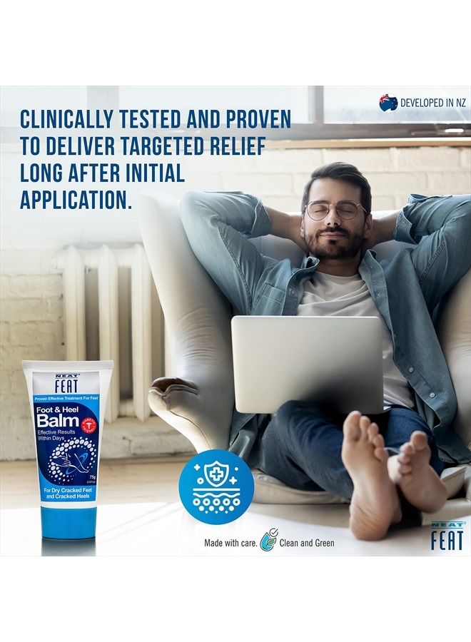 Foot and Heel Balm Twin Pack, Moisturizing Foot Cream, Dry & Cracked Skin on Heels and Feet, 5.2 Fl Oz, Pack of 2