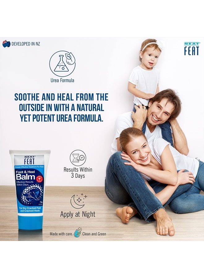 Foot and Heel Balm Twin Pack, Moisturizing Foot Cream, Dry & Cracked Skin on Heels and Feet, 5.2 Fl Oz, Pack of 2