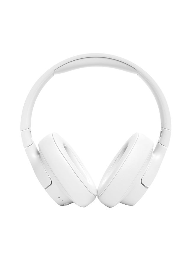 Tune 720Bt Wireless Over Ear Headphones Pure Bass Sound 76H Battery Hands Free Call Plus Voice Aware Multi Point Connection Lightweight And Foldable Detachable Audio Cable White