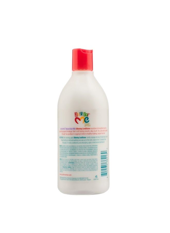Just for Me Natural Hair Milk Silkening Conditioner, Nourishes For Softness & Bounce, With Coconut Milk, Shea Butter, Vitamin E & Sunflower Oil, 13.5 Ounce