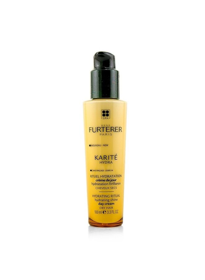 KARITE HYDRA Hydrating Shine Day Cream, Dry Hair, No-Rinse Leave-in, Shea Oil, 3.3 oz.