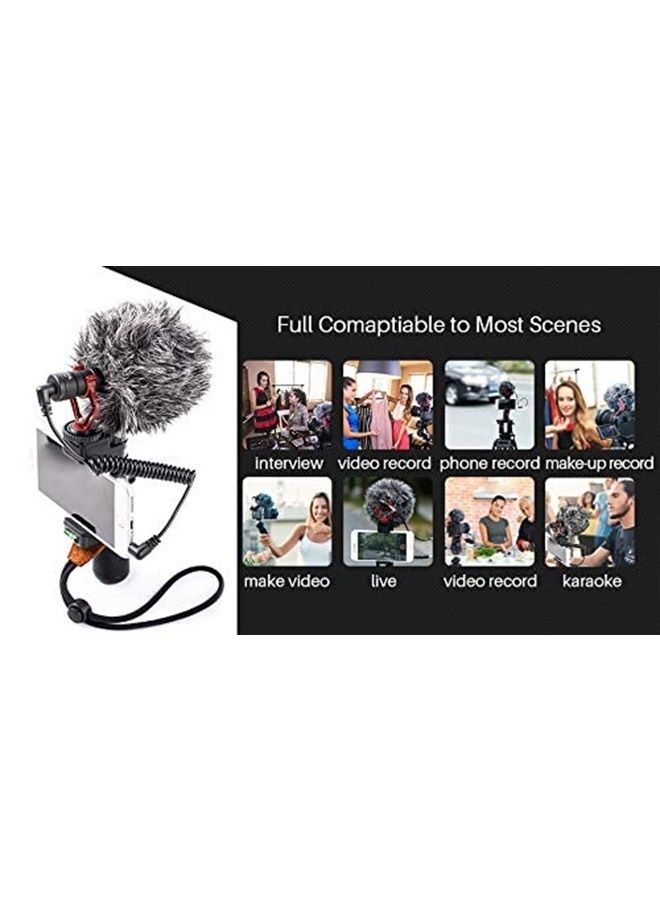 BY-MM1 Shotgun Video Microphone, Universal Compact On-Camera Mini Recording Mic, Directional Condenser for DSLR, Camcorder, iPhone, Android Smartphones, Mac, Tablet