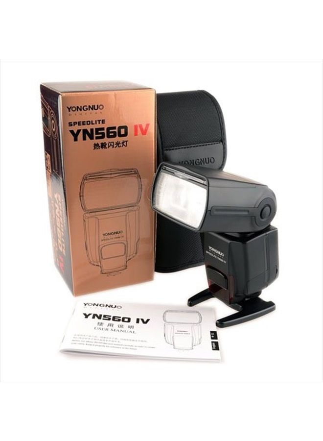 YN560 IV Wireless Flash Speedlite, Master + Slave Flash + Built-in Trigger System, for Canon Nikon Pentax Olympus Fujifilm Panasonic Digital Cameras