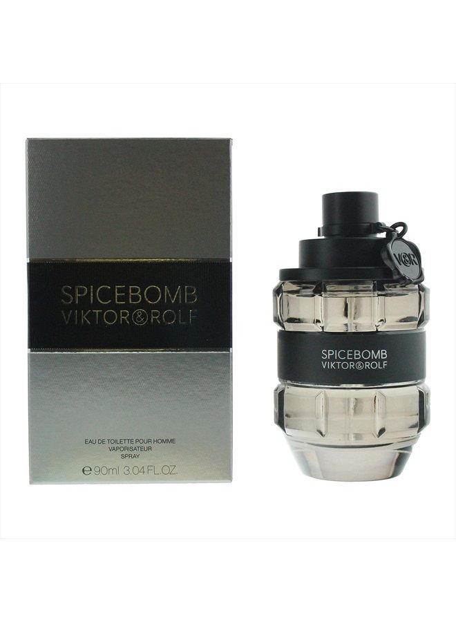 Spicebomb Eau De Toilette Spray for Men, 3.04 Ounce