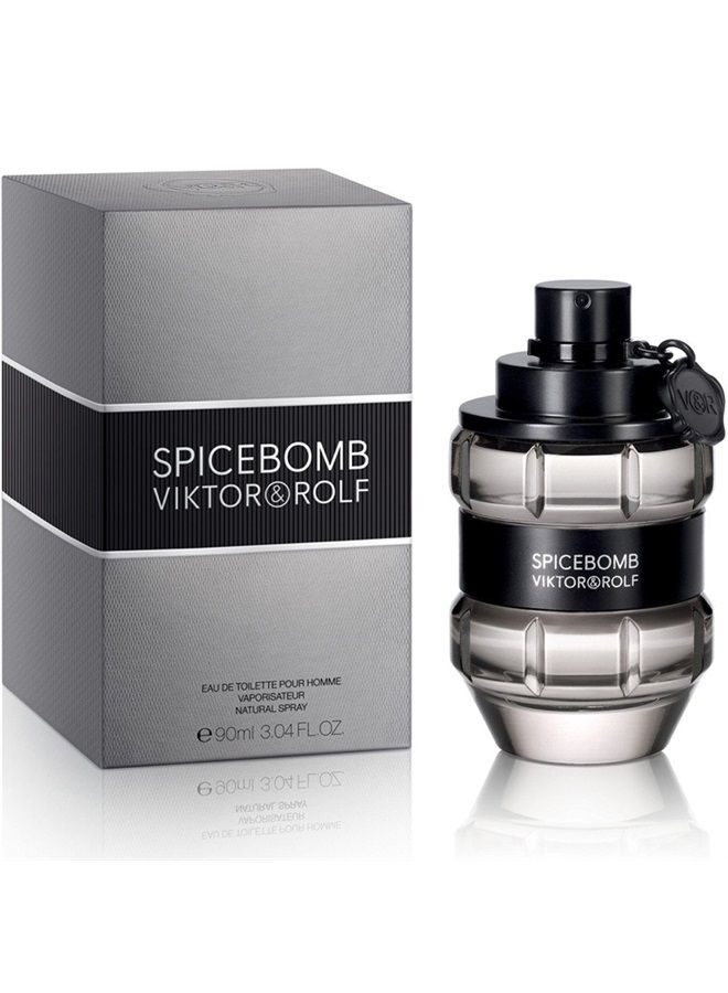 Spicebomb Eau De Toilette Spray for Men, 3.04 Ounce