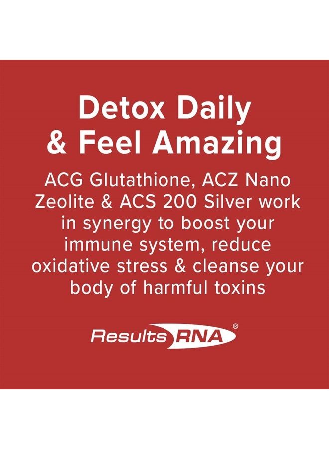 –Ultimate Body Detox Extra Strength System – ACS 200 Silver/ACZ Zeolite/ACG Glutathione Detoxify, Boost Immunity & Reduce Oxidative Stress