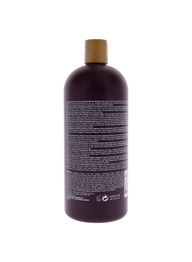 Deep Brilliance Olive & Monoi Optimum Moisture Shampoo 32 oz
