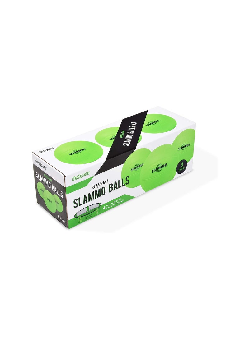 GoSports Slammo Official Replacement Balls 3-Pack - Works for All Roundnet Game Sets -