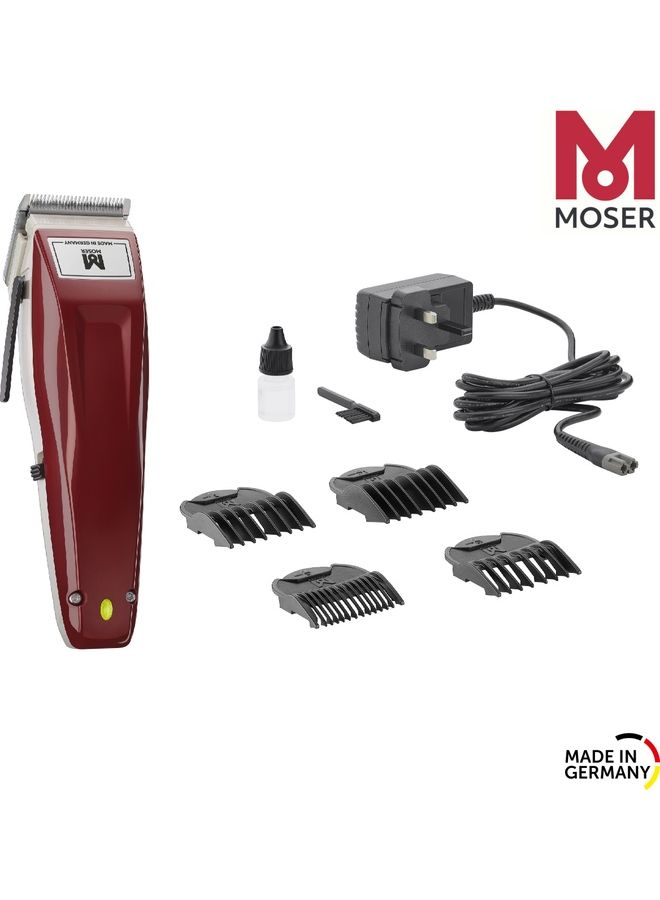 1400 Cordless Professional Cordless Clipper  for Hair & Beard Burgundy