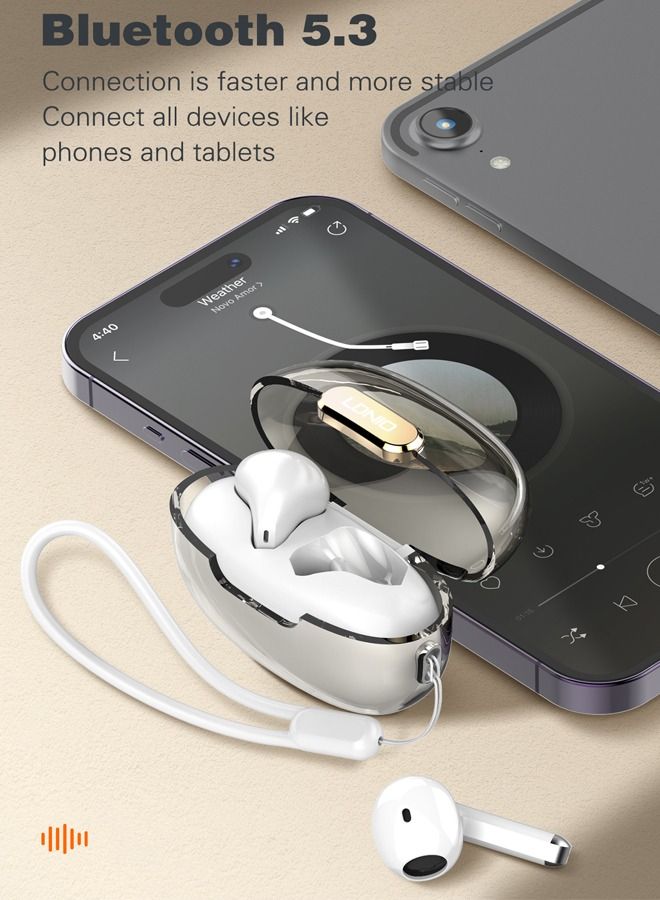 True Wireless Earbuds Bluetooth Earphones With Charging Case White
