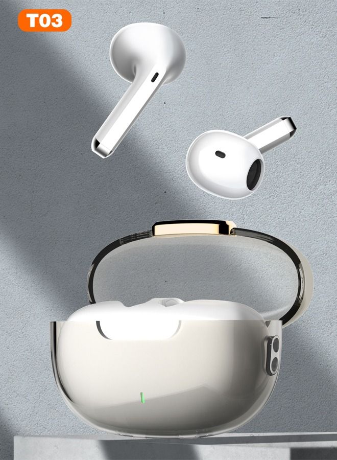 True Wireless Earbuds Bluetooth Earphones With Charging Case White