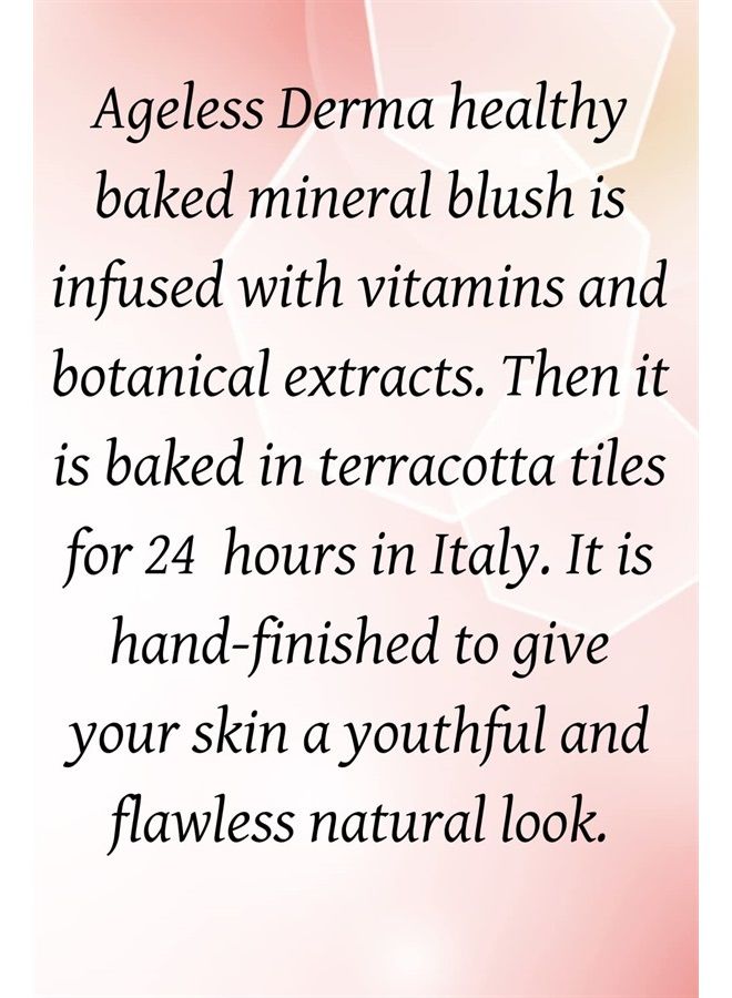 Baked Mineral Makeup Healthy Blush (Peach Frost). Highlighter Makeup