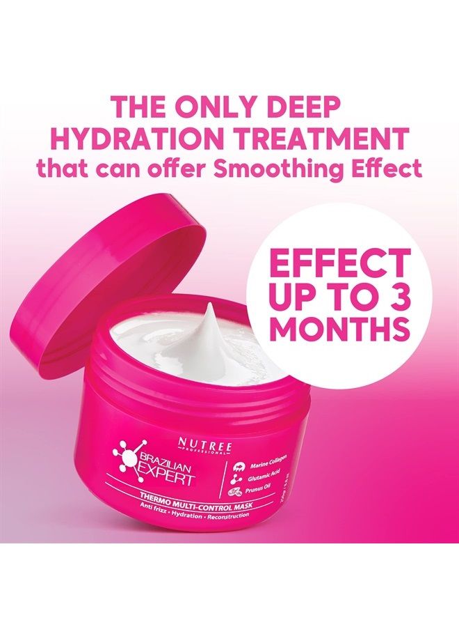 BRAZILIAN BONDOX HAIR TREATMENT 8.8 oz Hair Mask for All Hair Types | Formaldehyde-Free Cruelty-Free | Results for up to 1-3 months | Marine Collagen & Almond Oil Hair Repair Moisturizer Thermal Mask