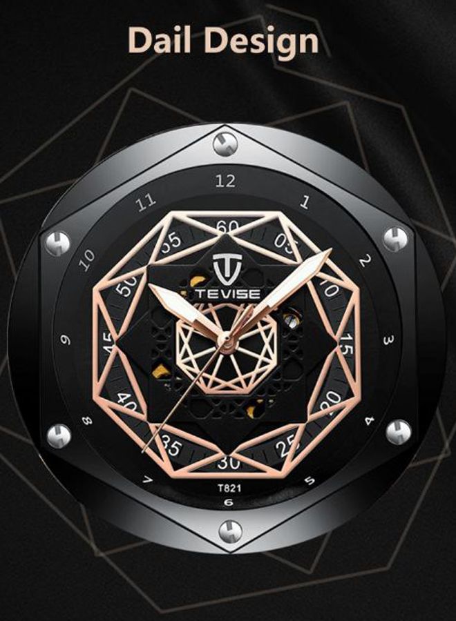 men Leather Analog Watch J3045RB