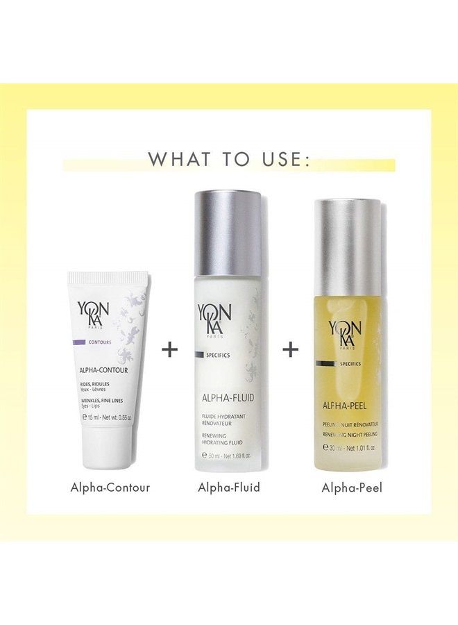Yon-Ka Alpha Peel Concentrate (30ml) Anti-Aging Night Peel, Treat Fine Lines and Wrinkles with Alpha Hydroxy Acids, All Skin Types, Paraben-Free