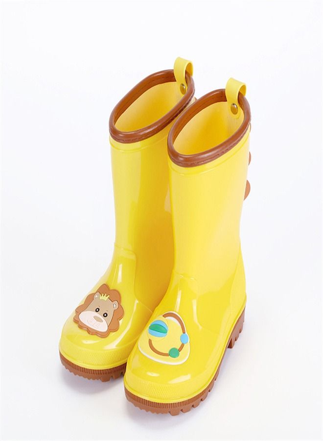 Children's Cartoon Rain Boots Yellow