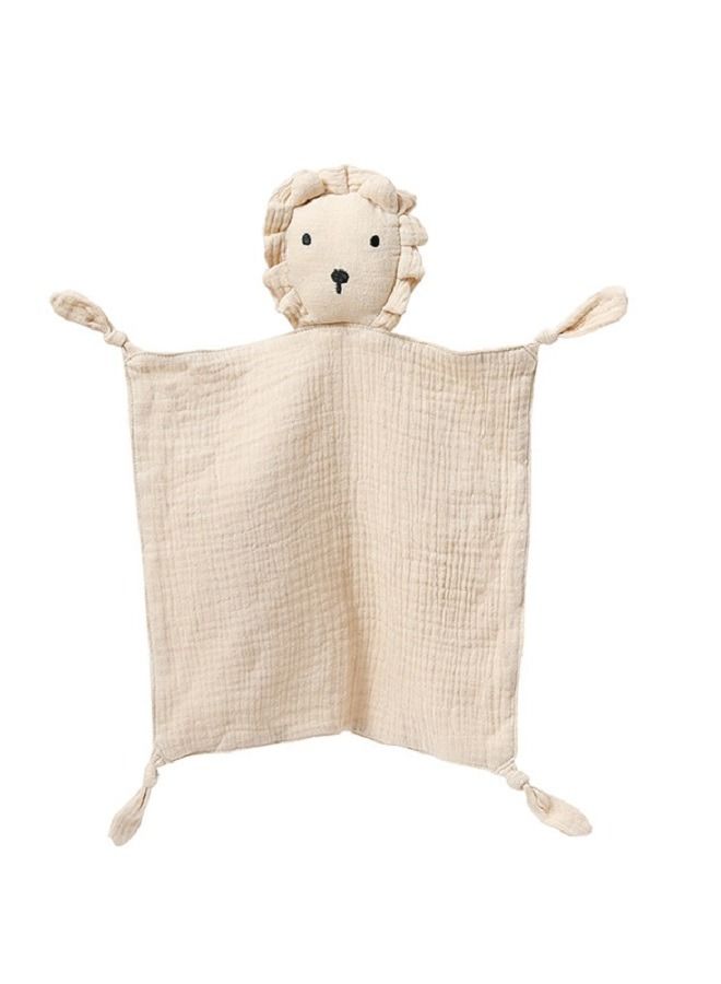 Baby Pure Cotton Cloth Comfort Towel Baby Sleeping Doll Lion Multicolor