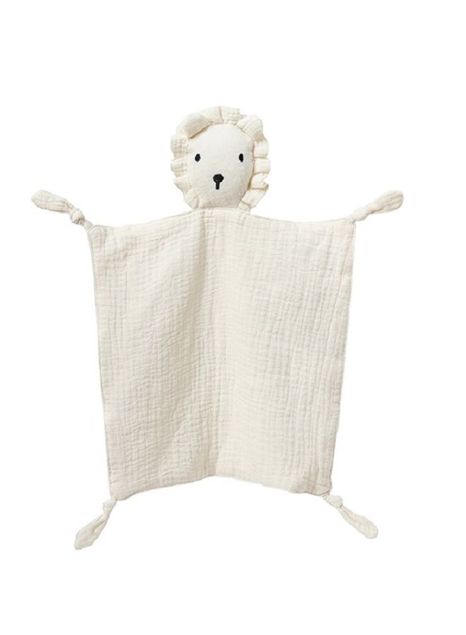 Baby Pure Cotton Cloth Comfort Towel Baby Sleeping Doll Lion Multicolor