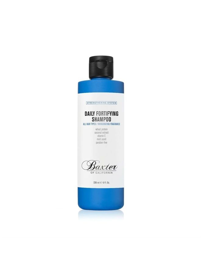 Daily Fortifying Shampoo for Men | All Hair Types |Cleanses and Strengthens | Fresh Mint Scent |8 oz.