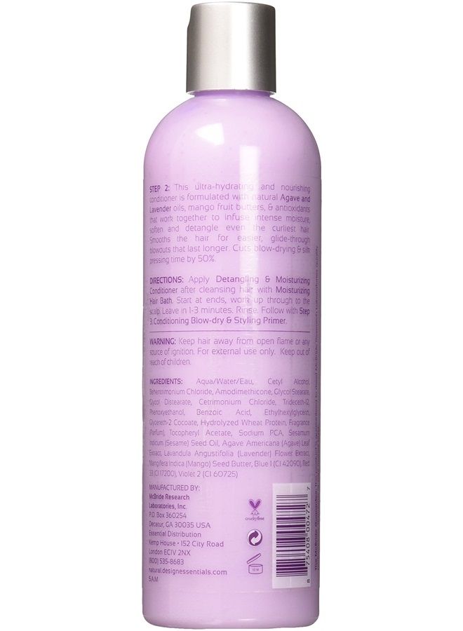 Agave & Lavender Moisturizing & Detangling Conditioner-Blow-Dry & Silk Press Collection - 12oz