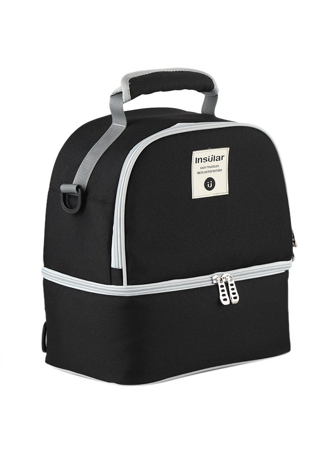 3-Layer Design Large Breast Milk Cooler Bag Capacity Black