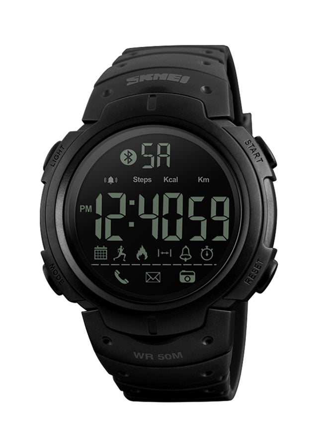 1301 Bluetooth Digital Sport Smartwatch Black