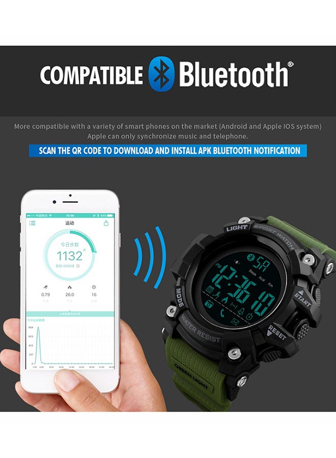 SKMEI Smart Watch 1385 50M Waterproof Watch with Pedometer, Calories, Sleeping Monitor, Call Remind - Green Green