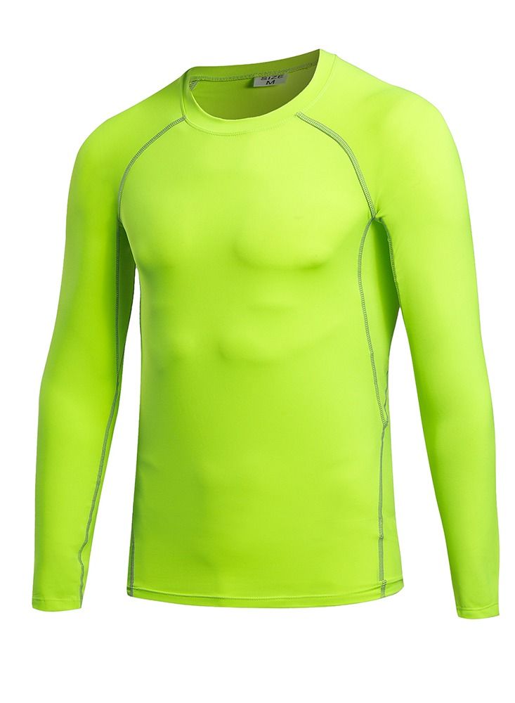 Men Quick Dry Breathable Long Sleeve Shirt Green