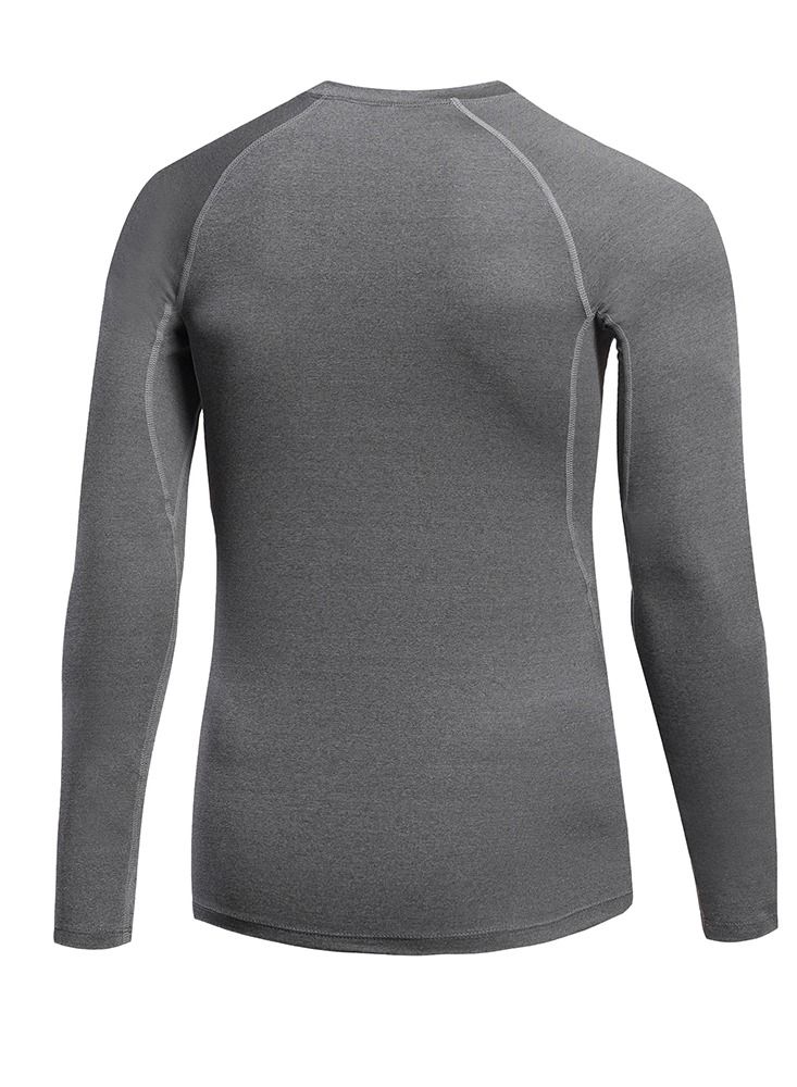 Men Quick Dry Long Sleeve T-Shirt Grey