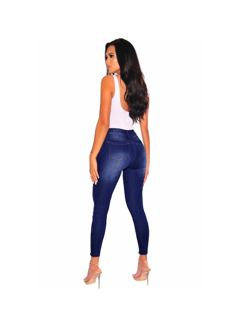 High-waisted Autumn And Winter New Slim Skinny Jeans
