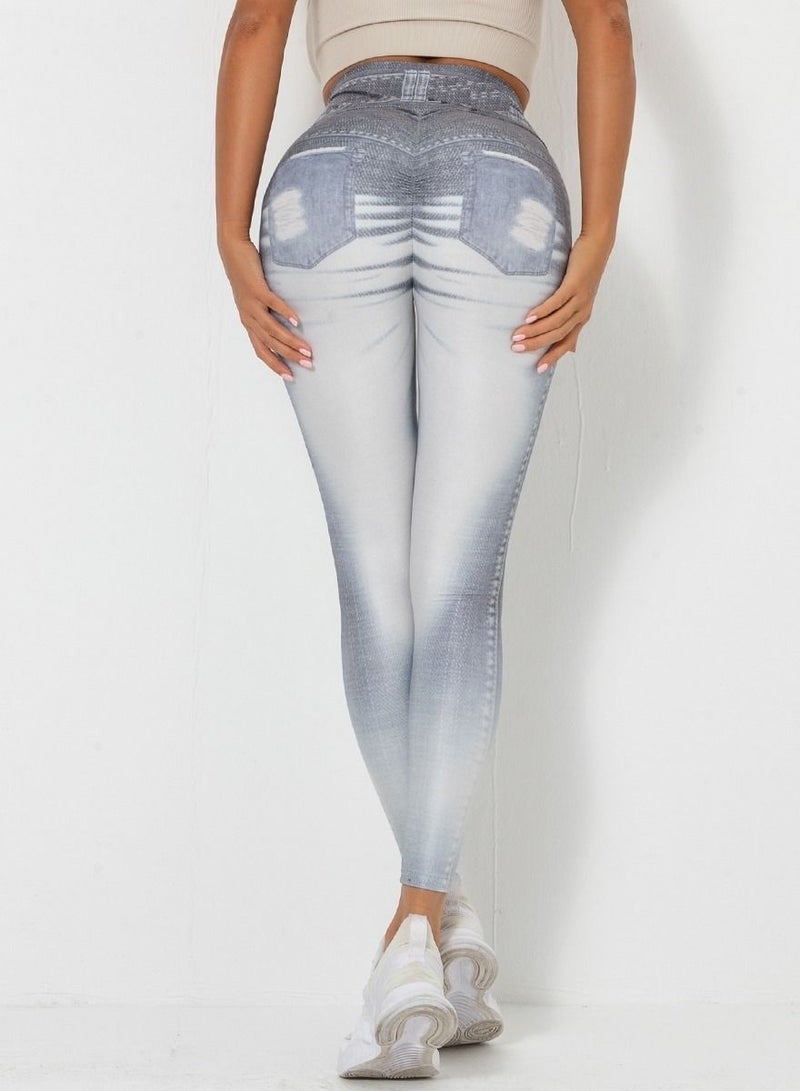 Women Quick Dry Breathable Yoga Pants Grey