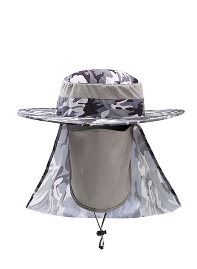 360-degree outdoor hat Men's summer sunscreen hat waterproof quick-drying fisherman fishing hat