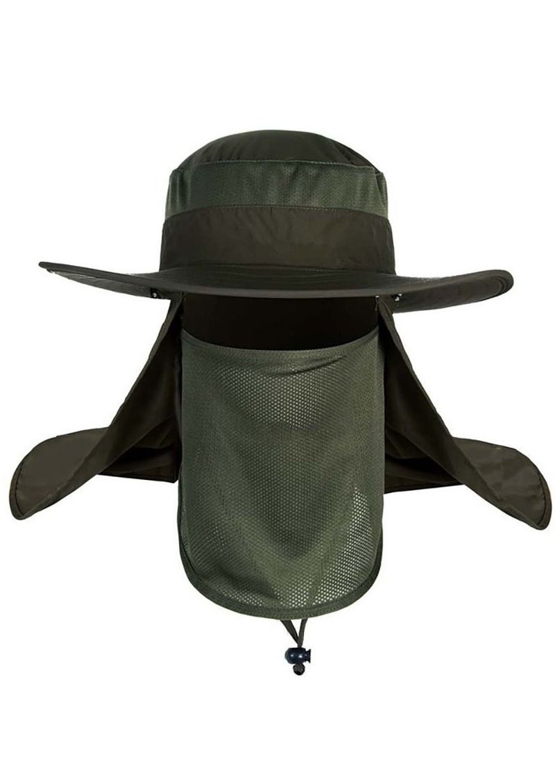 360-degree outdoor hat Men's summer sunscreen hat waterproof quick-drying fisherman fishing hat