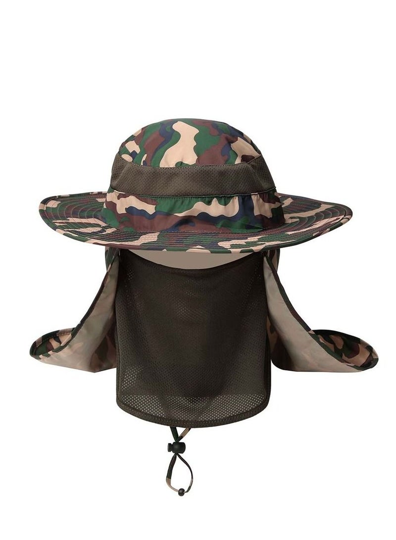 360-degree outdoor hat Men's summer sunscreen hat waterproof quick-drying fisherman fishing hat