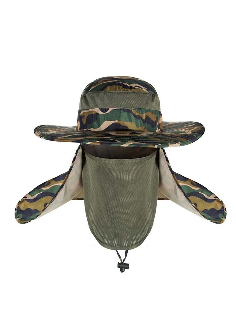 360 Degree Outdoor Hat Men's Summer Sunscreen Hat Waterproof Quick-Drying fisherman Fishing Hat