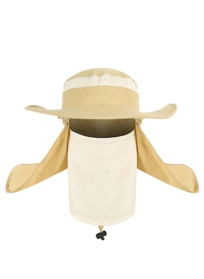 360-degree outdoor hat Men's summer sunscreen hat waterproof quick-drying fisherman fishing hat