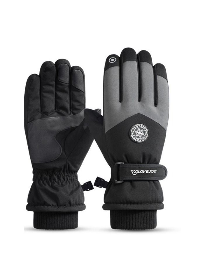 Women's Outdoor Plush Warm And Cold Proof Gloves In Winter