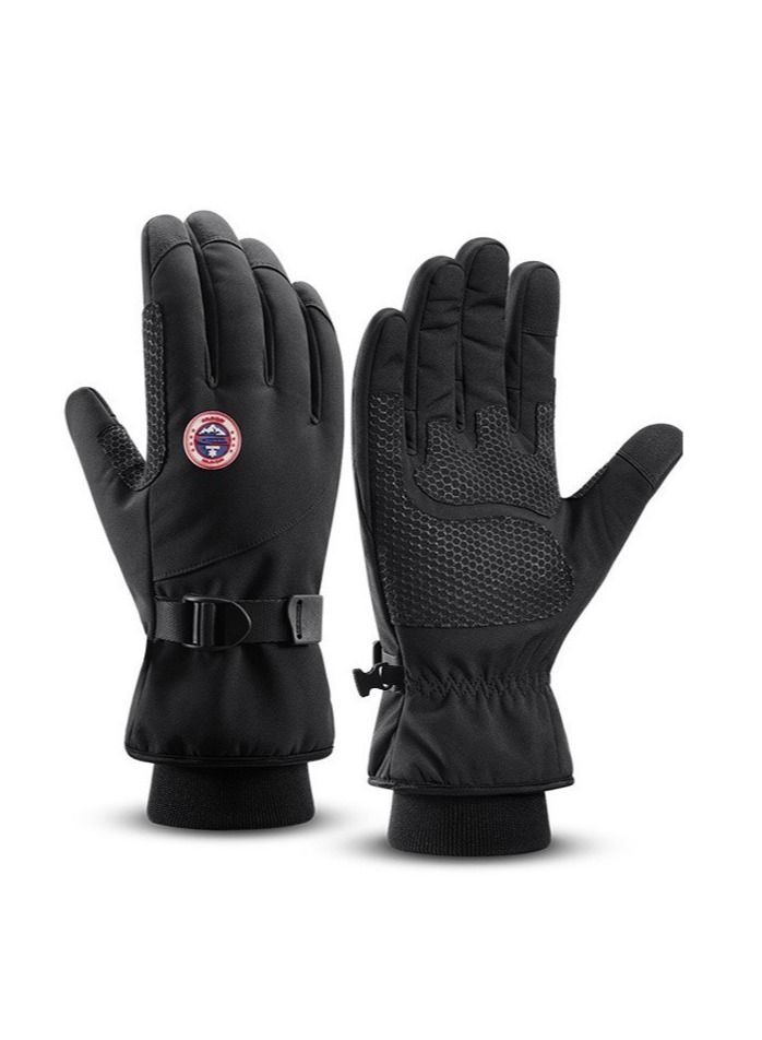 Men's Winter Riding Plush Gloves